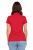 Koszulka polo damska czerwona krótki rekaw tył.png