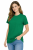 T-shirt damski krótki rękaw 100% bawełna kolor zielony widok z boku.png