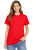 T-shirt damski krótki rękaw 100% bawełna kolor czerwony.png