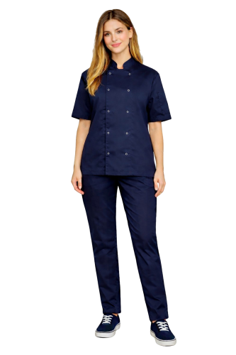 Zestaw kucharza damski  elastyczny unisex  kolor granatowy