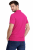 Koszulka polo męska krótki rękaw fuksja widok z tyłu.png