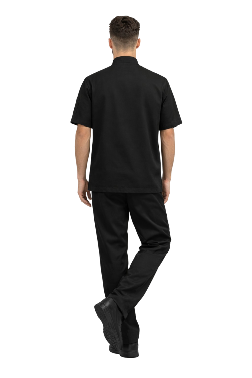 Zestaw dla kucharza – profesjonalny uniform ,krótki rękaw kolor czarny