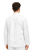 Bluza kucharska męska  biała  na napy z długim rękawem