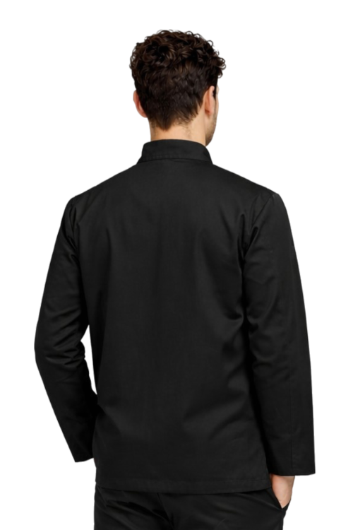 Bluza kucharska  męska zapinana na  napy z długim rękawem