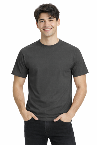 T-shirt męski z krótkim rękawem gramatura 190g grafitowy.png