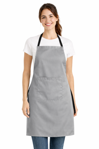 Fartuszek fryzjerski wiązany z tyłu szary.png