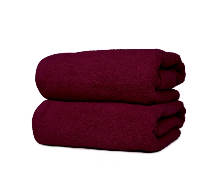Ręcznik frotte 500 g/m² bordowy