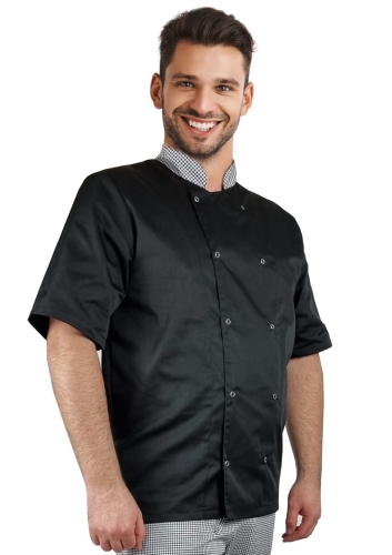 Kuchařská blůza pepitka na druky s dlouhým rukávem