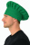Czapka kucharza szefa kuchni zielona widok z boku.png
