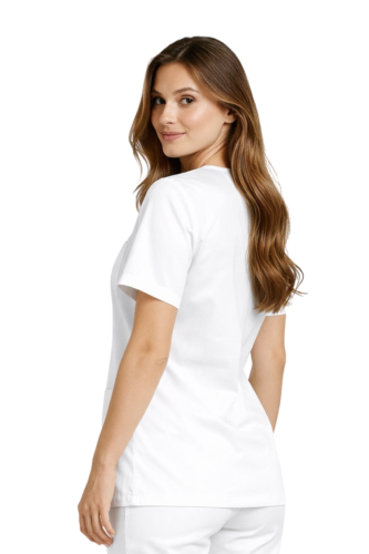 Biała bluza chirurgiczna damska