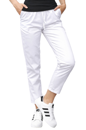 Spodnie medyczne cygaretki w kolorze białym