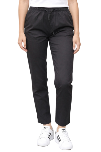 Czarne spodnie medyczne cygaretki klasyczny krój