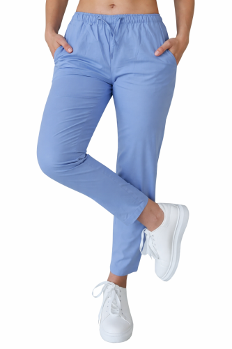 Cygaretki niebieskie spodnie medyczne bawełna 100%