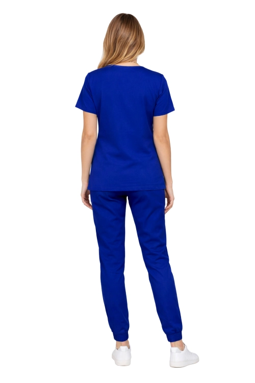 Elastyczny komplet medyczny damski FLEX chabrowy