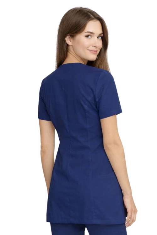 CASUAL PREMIUM granatowy elastyczny  żakiet medyczny damski