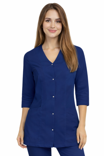 Żakiet medyczny CASUAL PREMIUM granatowy z rękawem 3/4