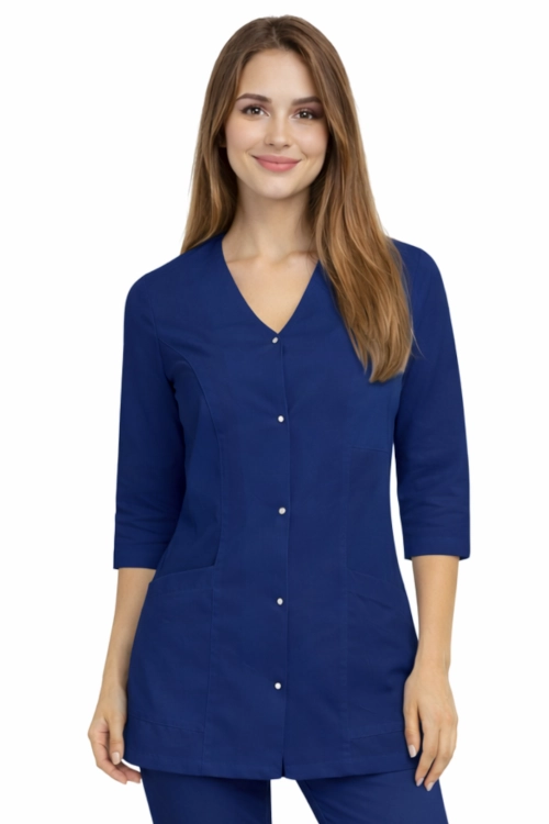 Żakiet medyczny CASUAL PREMIUM granatowy z rękawem 3/4