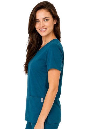 Morska  bluza medyczna z elastycznej bawełny 100%.png