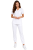 Komplet medyczny damski biały – scrubs CASUAL PREMIUM-przód.png