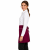 Zapaska-kelenerska-unisex-kolor-bordowy-z-biala-lamowka-widok-modelki-boczny.png
