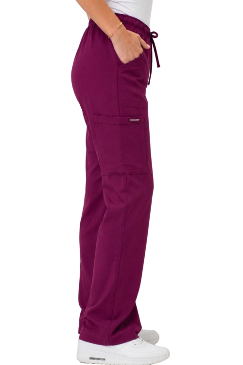 Wiśniowe spodnie originals ultra widok z boku