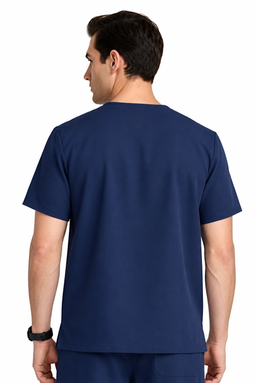 Granatowa męska  bluza medyczna  originals ultra widok z tyłu.png