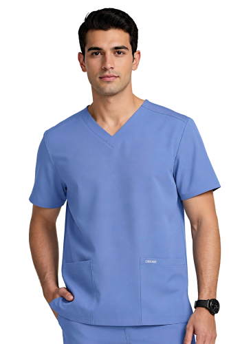 Niebieska męska  bluza medyczna  originals ultra widok z przodu.png