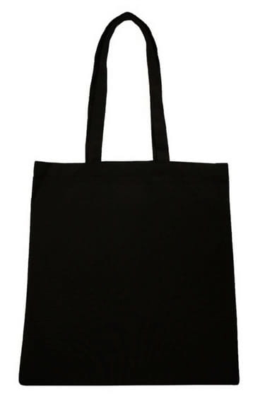 černá bavlněná taška na více použití