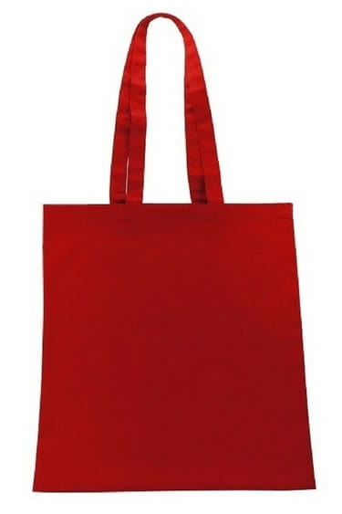 Červená bavlněná taška na opakované použití